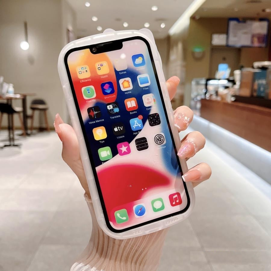 Neon Radium Night Glow Hello Kitty Colorful Transparent With Bow Case